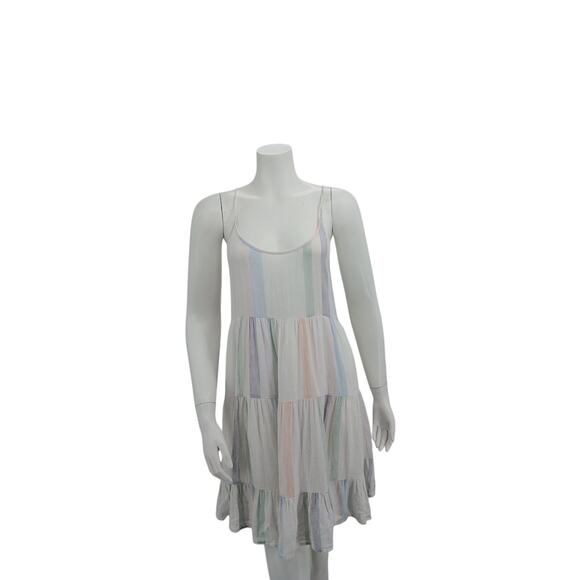 Rails M Pastel Striped mini dress swim coverup - Picture 7 of 10